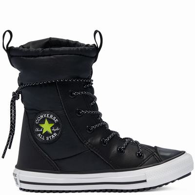 Converse Water Repellent Chuck Taylor All Star MC Boot - Lasten Saappaat - Mustat/Valkoinen